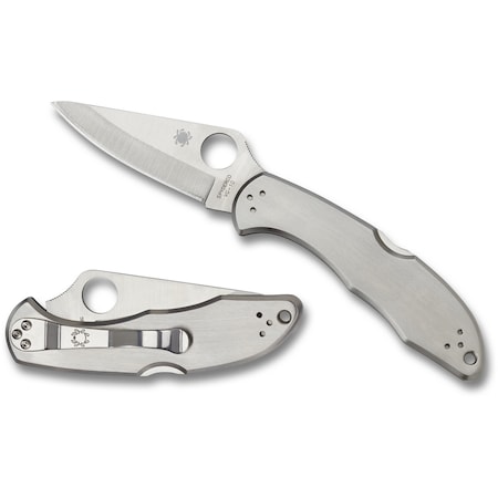 Spyderco 2024 Spyderco Delica 4 Stainless Plain SPY-C11P